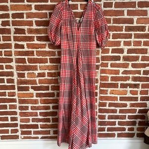 Ganni charron seersucker dress